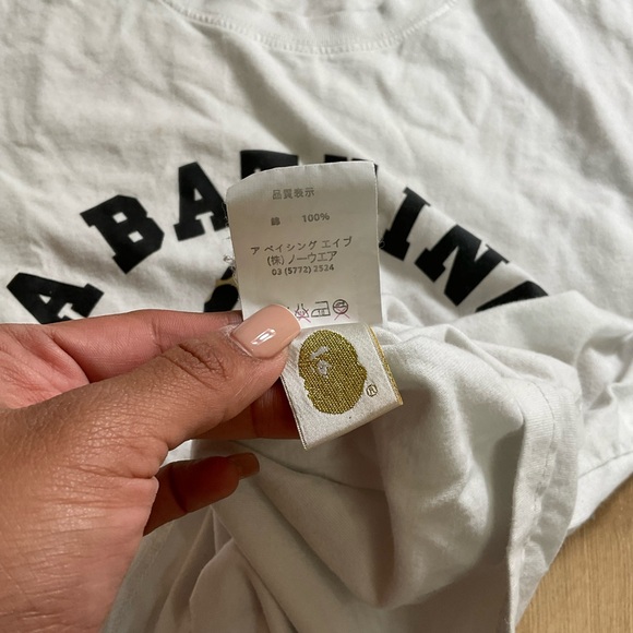 A BATHING APE 1ST CAMO COLLEGE TEE Size M - Picture 6 of 15
